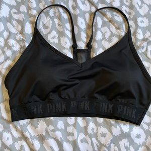 Vs pink mesh sports bra